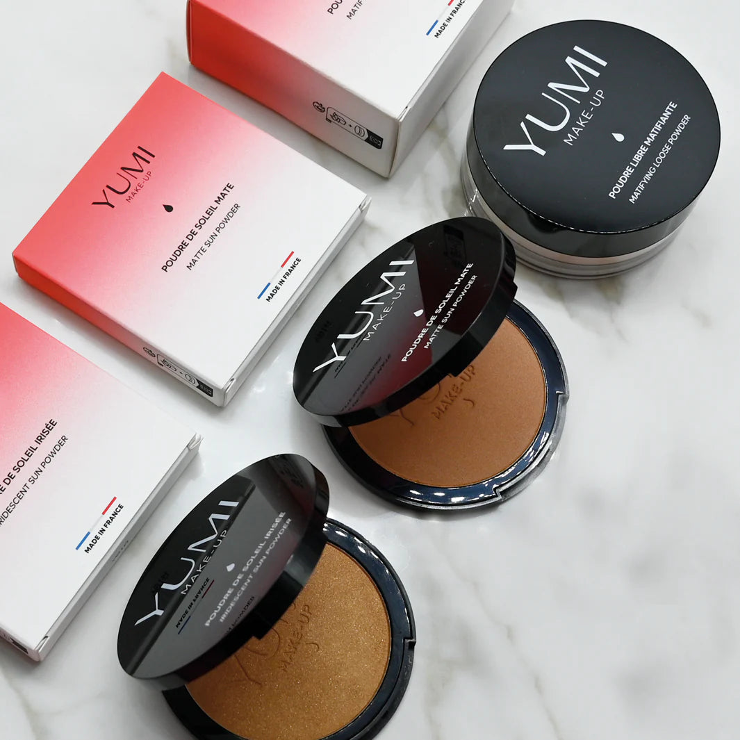 Poudre de soleil irisée hydratante – Effet bonne mine & glow naturel