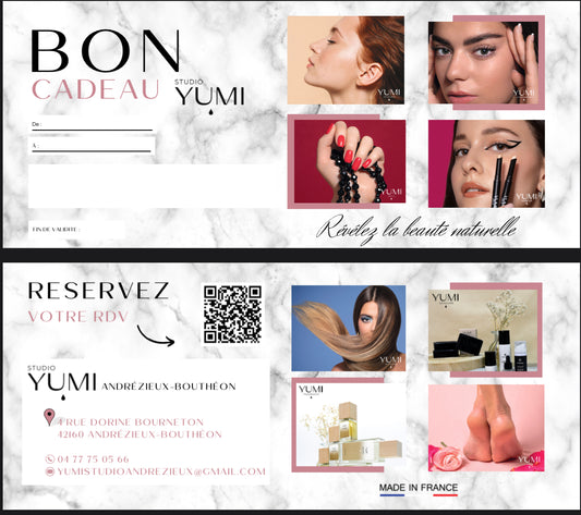 Carte cadeau Yumi Studio Andrézieux
